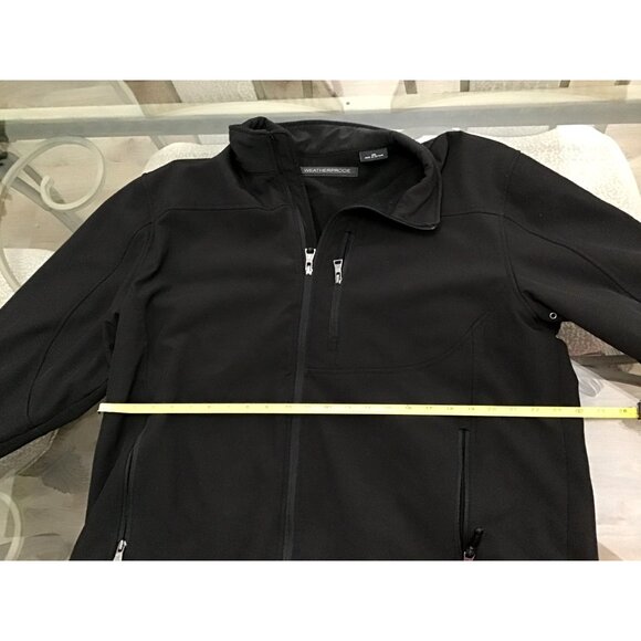 WEATHERPROOF MENS BLACK FLEECE LINE POCKETS ZIP-UP CLOSURE JACKET SIZE XXL - Picture 5 of 7